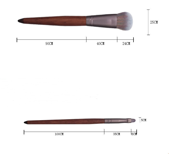 Elegant Microfiber Cosmetic Brush Ensemble