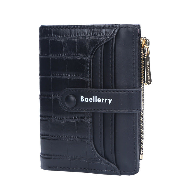 Top Quality Women's Short Wallet with Zipper Closure