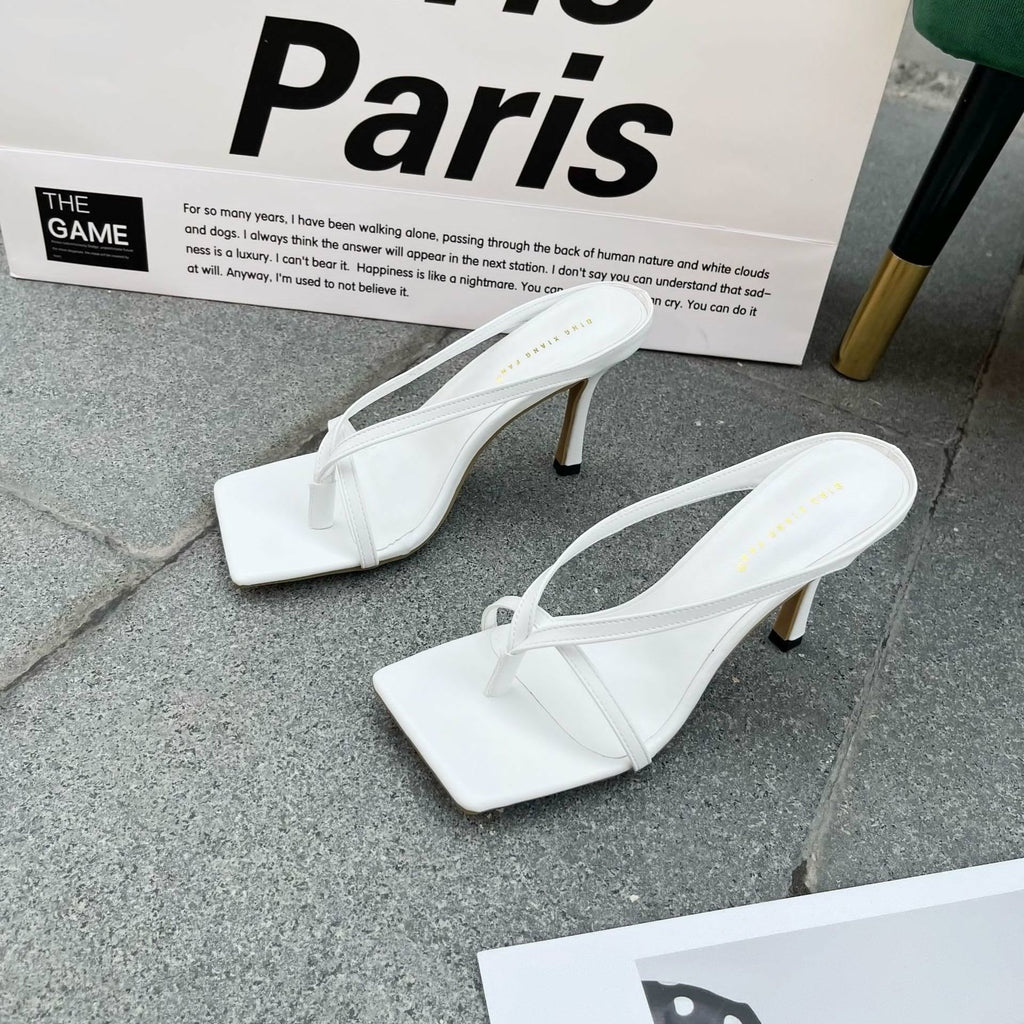 Chic Transparent Heeled Sandals