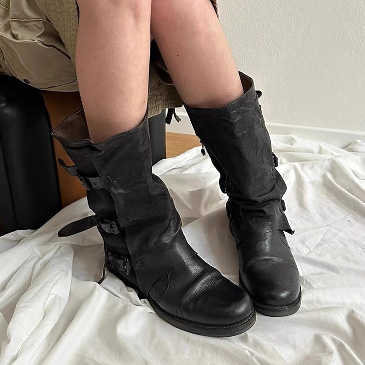 Elegant Plus Size Roman Boots