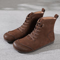 Elegant Retro Leather Boots for Women
