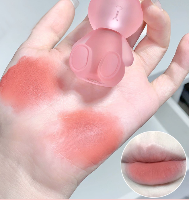 Gege Bear Matte Lip Keychain