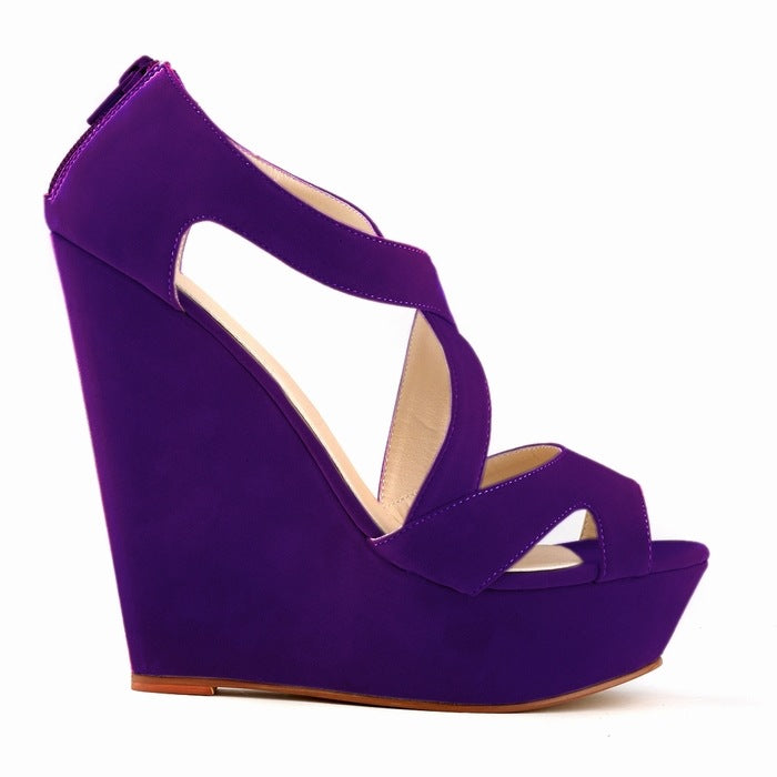 Elegant Strapped Wedge Sandals