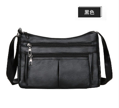Trendy Korean Style Soft Leather Shoulder Bag for Women