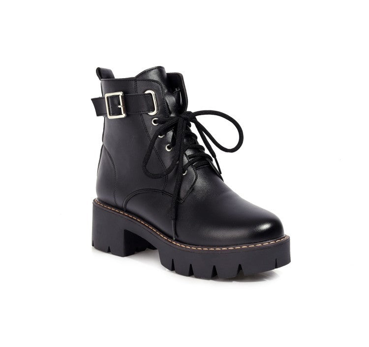 Elegant Belted Martin Boots