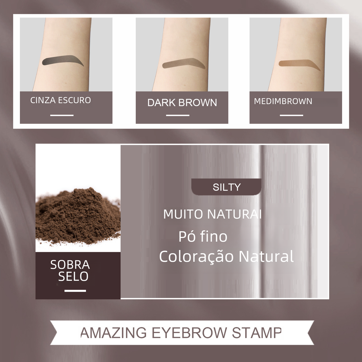 EELHOE Waterproof Eyebrow Stencil and Filling Powder