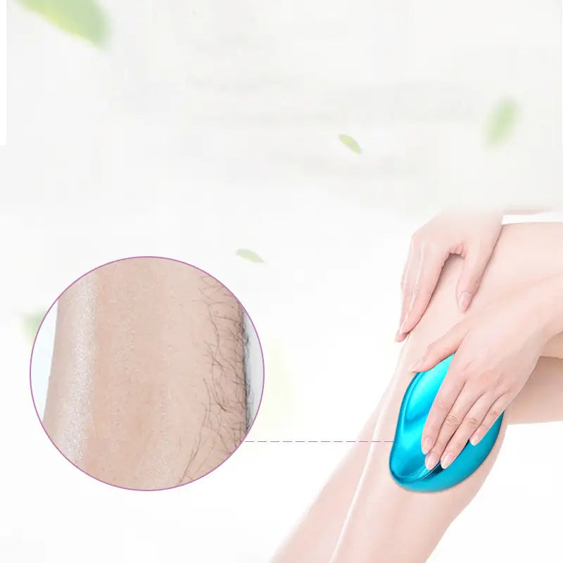 Dual-Action Crystal Exfoliator and Hair Remover