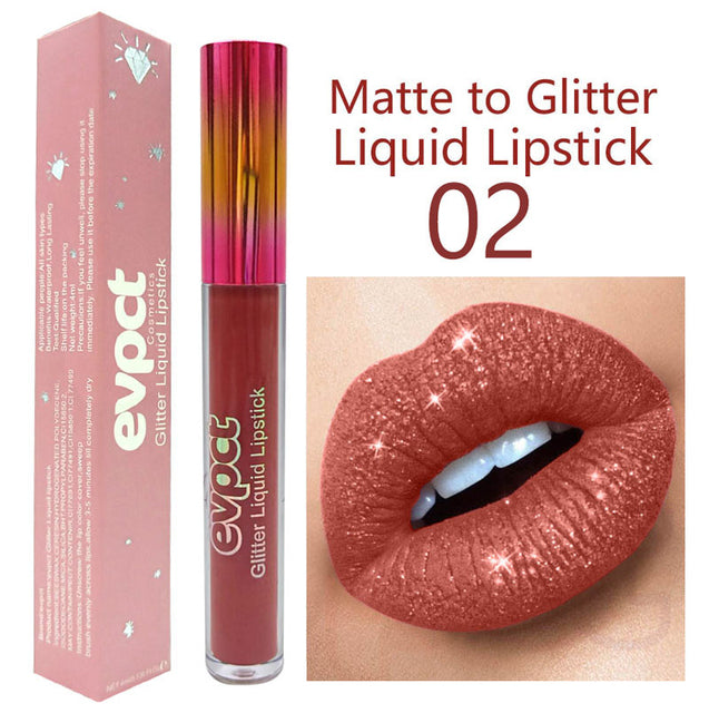 Elegant 15-Shade Glitter Lipstick Ensemble