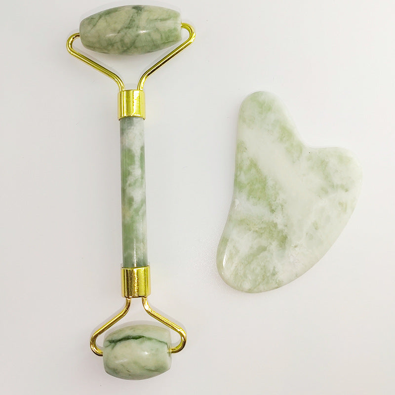 Elegant White Jade Massage Set