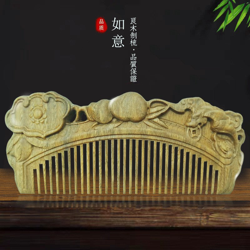 Elegant Vintage Sandalwood Combs