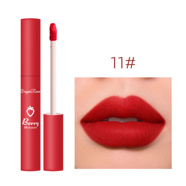 Elegant Strawberry Matte Lip Set