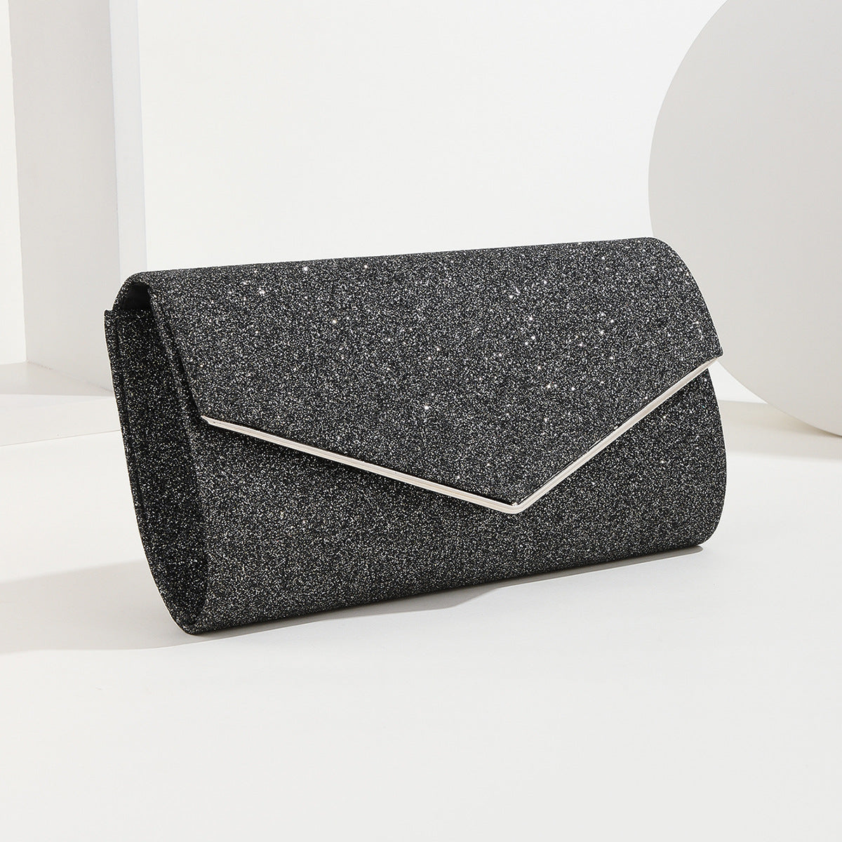 New Cross-Border Evening Clutch Bag with Metal Design