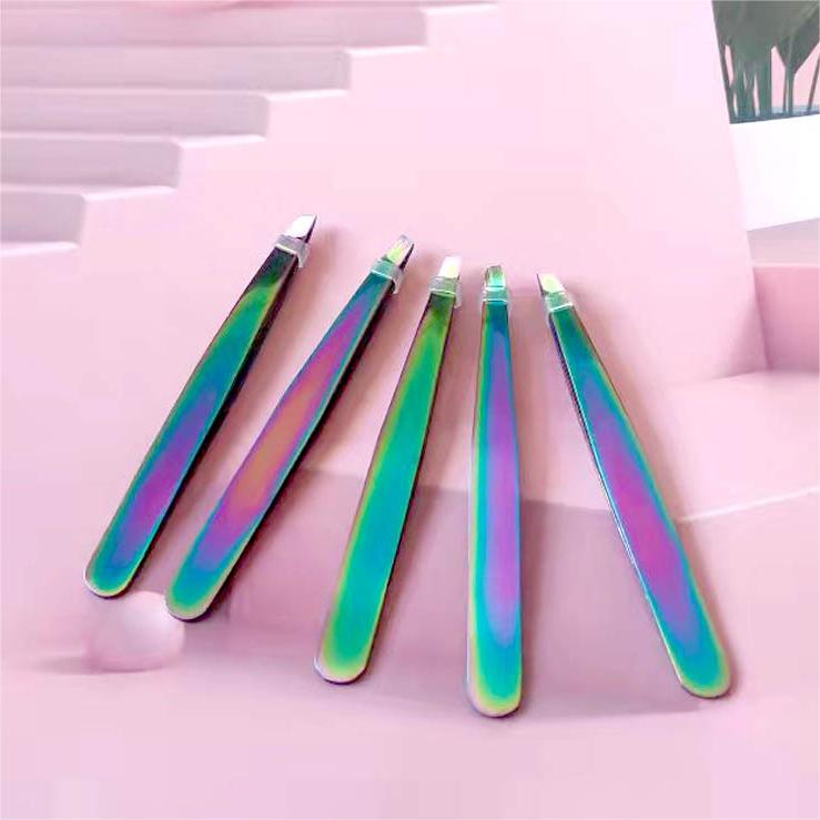 1.5mm Thick Stainless Steel Eyebrow Tweezers for Women