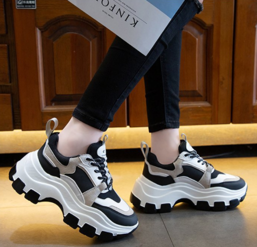 Elegant Mesh Platform Lace-Ups