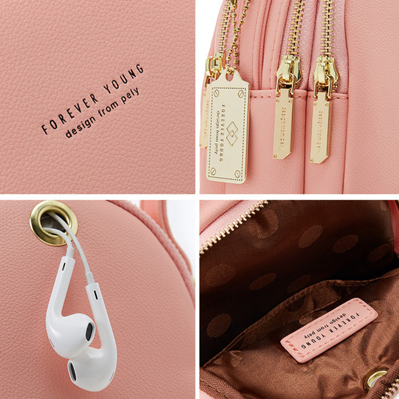 Chic Leatherette Mini Backpack