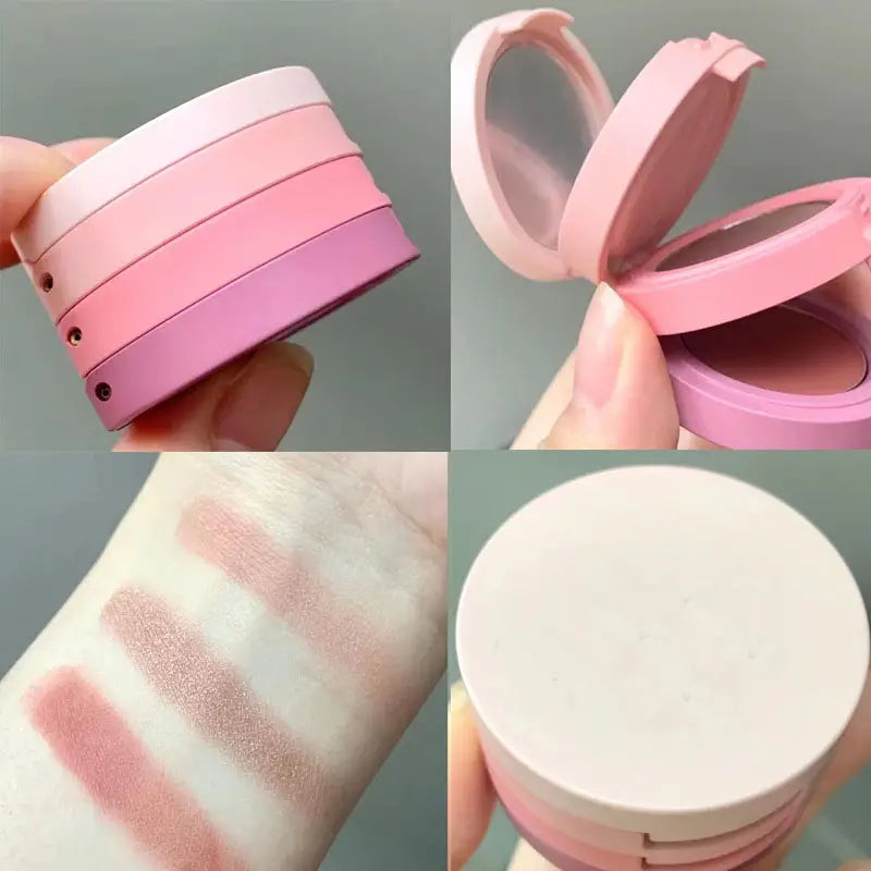 Tri-Tone Earth Eyeshadow Compact with Mirror