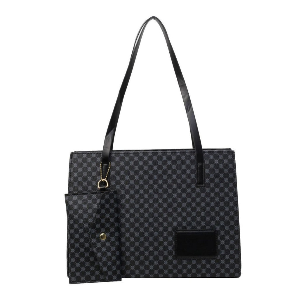 Chic Plaid Statement Tote