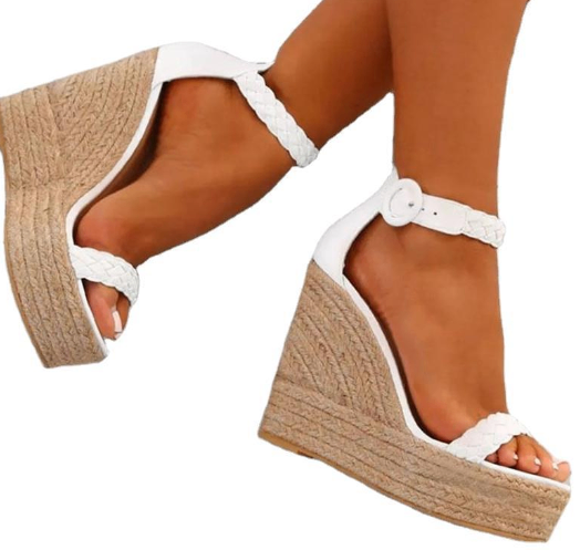 Elegant Plus-Size Wedge Sandals