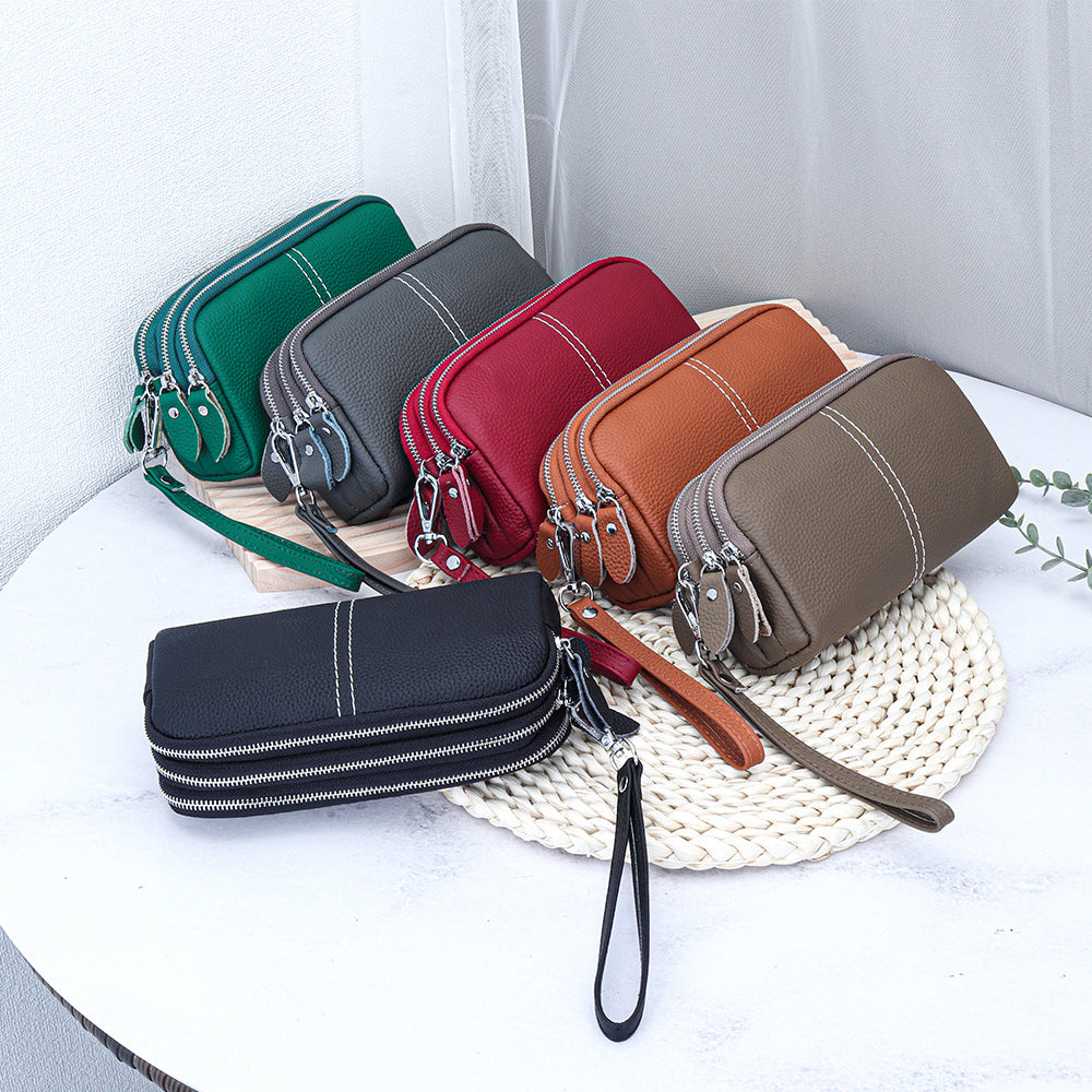 Elegant Cowhide High-Capacity Wallet