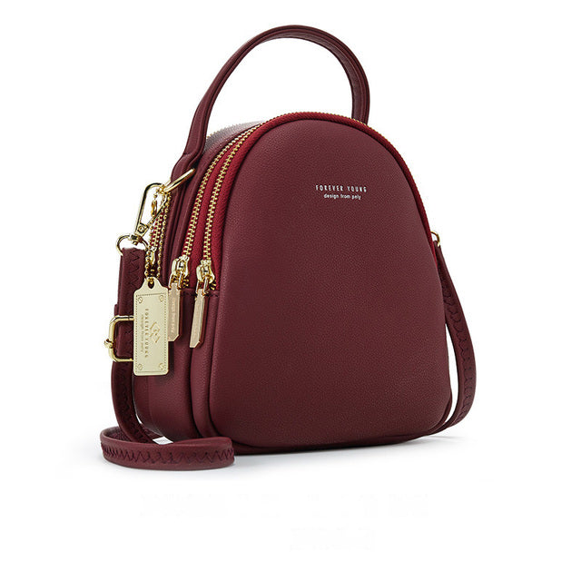 Chic Leatherette Mini Backpack