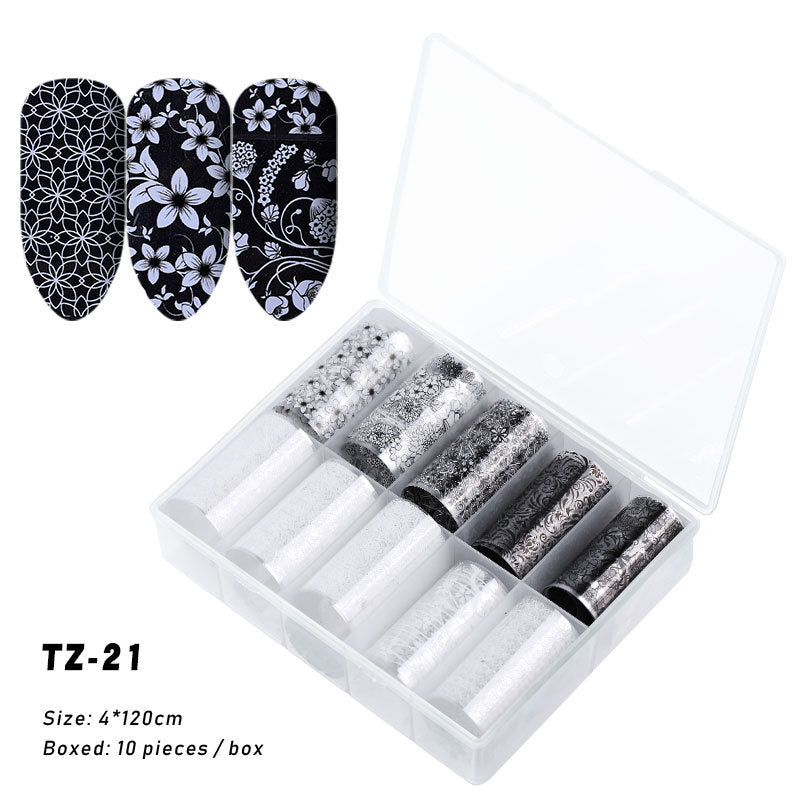 2020 New Nail Art Transfer Stickers - Starry Laser