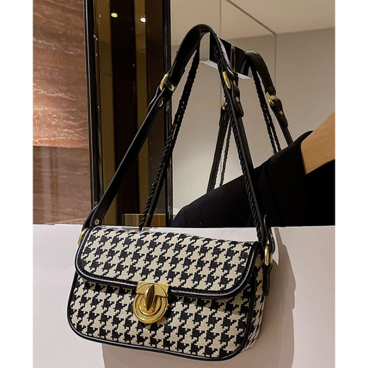 "Guangzhou Wholesale Houndstooth Shoulder Bag for Women"