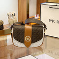 2023 New Women's Leather Saddle Bag from Hong Kong