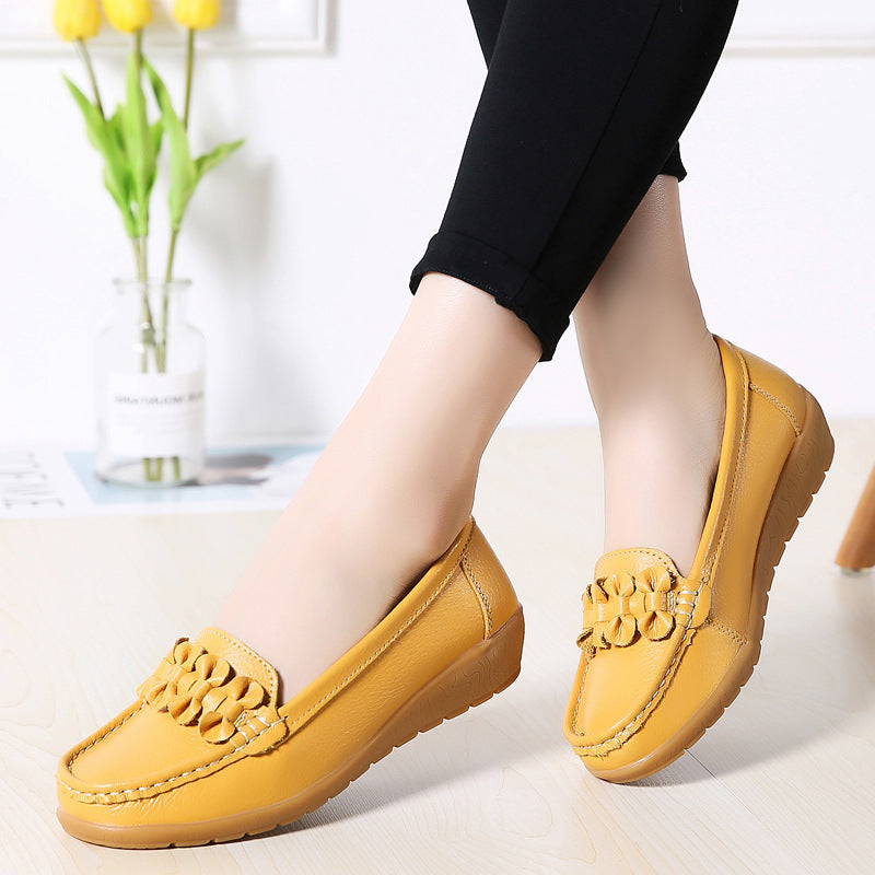 Elegant Leather Slip-Ons for Women