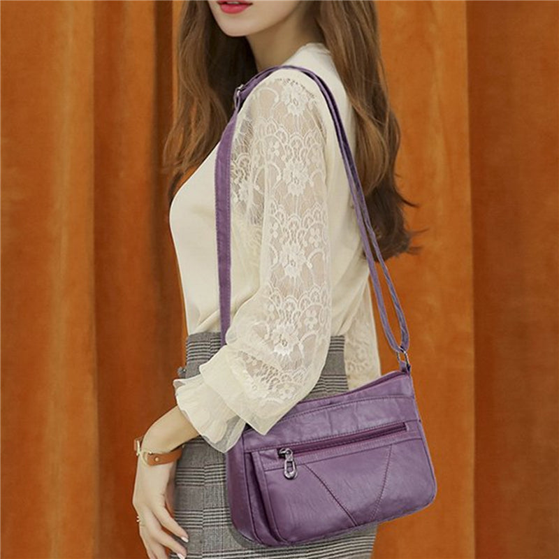 Luxury Designer Soft PU Leather Shoulder Bag for Women
