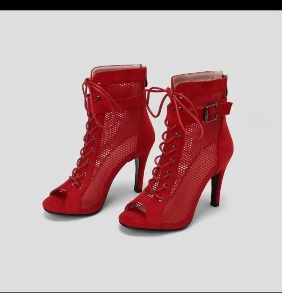 Autumn Splendor Peep-Toe Dance Boots