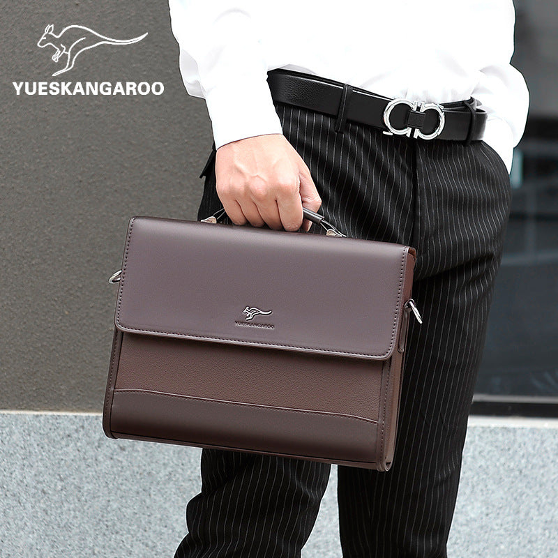 Kangaroo Men's Business Briefcase and Backpack Large Capacity