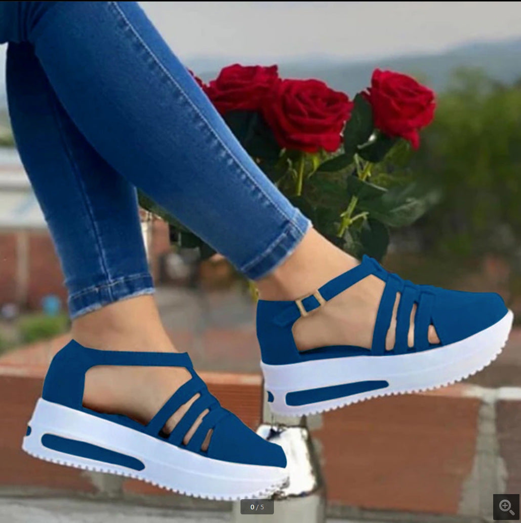 Leisure Women's Wedge Round Toe Shoes