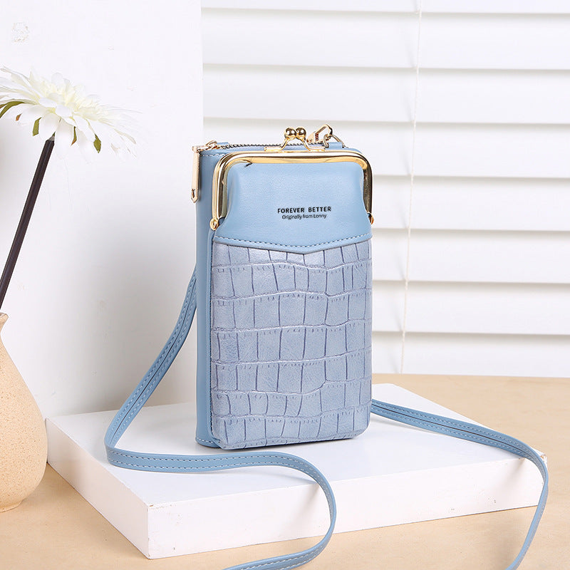 Lonny Women's Crocodile Pattern Crossbody Phone Bag