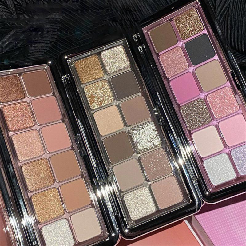 DIKALU 12 Color Matte Eye Shadow Cement Tray