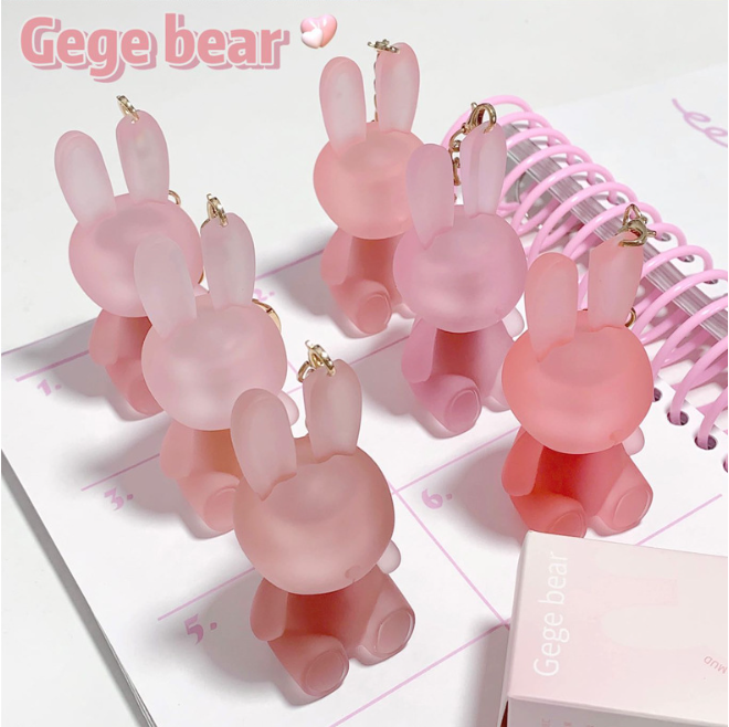 Gege Bear Matte Lip Keychain