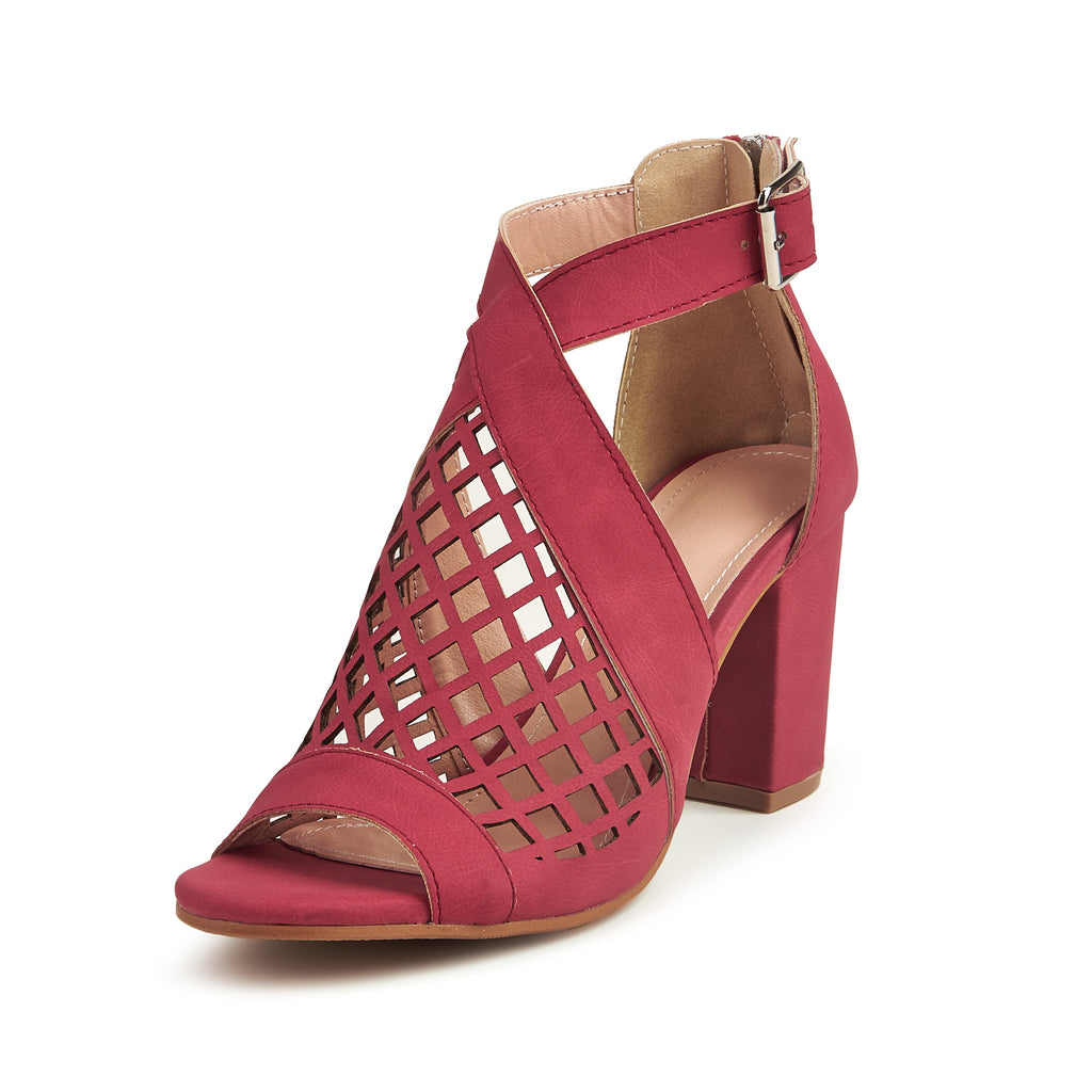 Elegant Buckled Roman Heels for Women