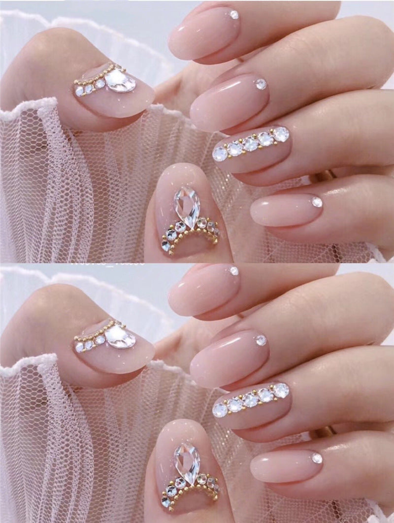 NaiNina 302 Elegance Water Drop Nails - 24 Piece Set