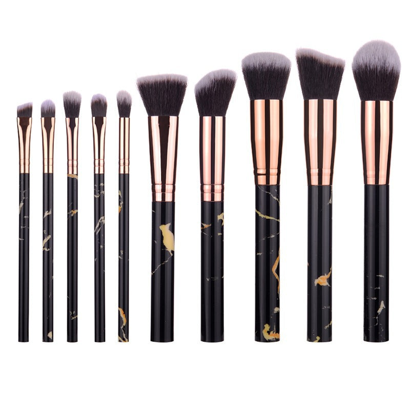Elegant Marble 15-Piece Brush Set
