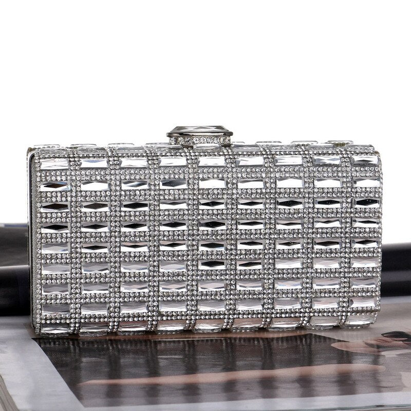 Rhinestone Glamour Evening Clutch