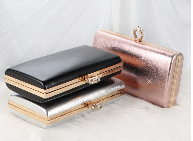 Designer Women's Waterproof Clutch Bag with Rhinestones