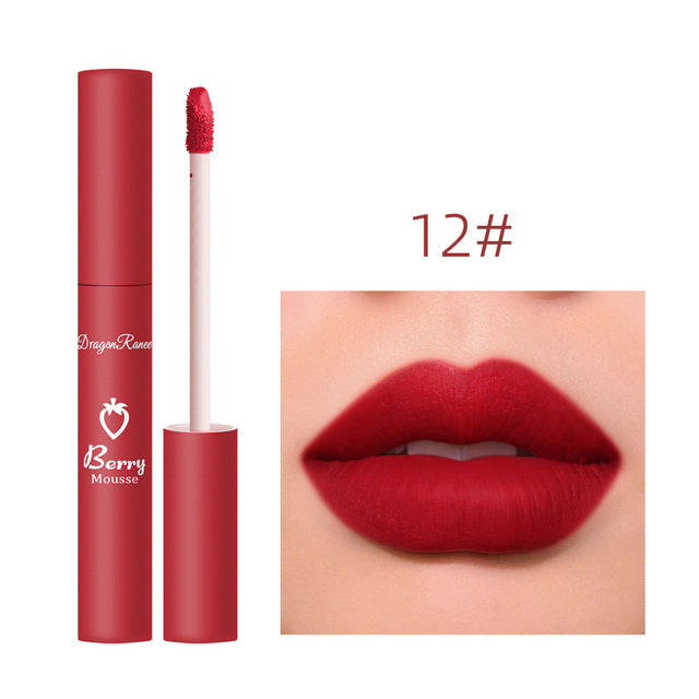 Elegant Strawberry Matte Lip Set