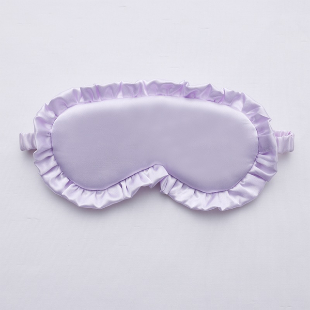 Luxury Silk Ruffle Eye Mask