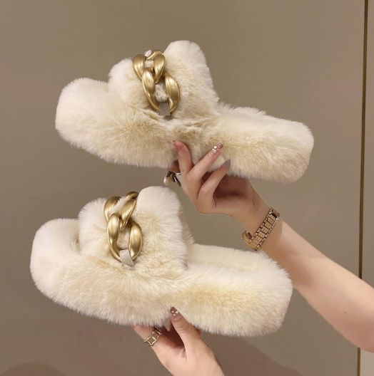 Warm Outdoor Trend Slippers with Thick Bottom
