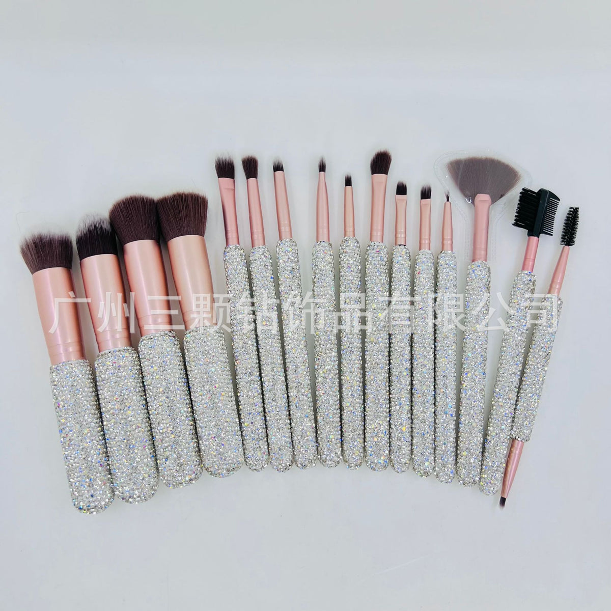 Diamond Makeup Brush Set - 10/12 Pcs Ultra Soft Tools