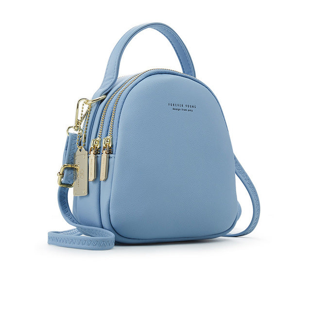 Chic Leatherette Mini Backpack