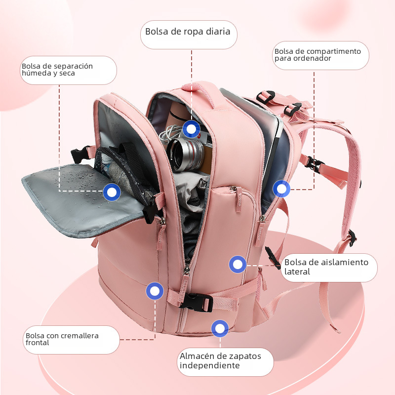 Large Capacity Waterproof Backpack for Moms and Travel
