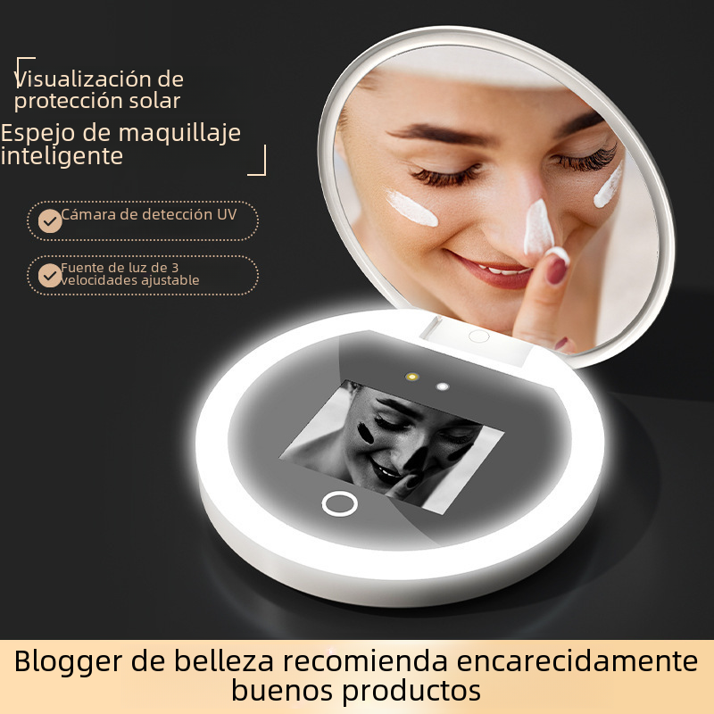 Elegant Portable UV LED Vanity Mirror