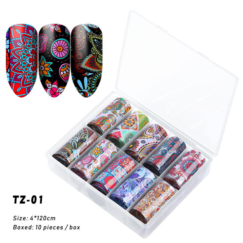 2020 New Nail Art Transfer Stickers - Starry Laser