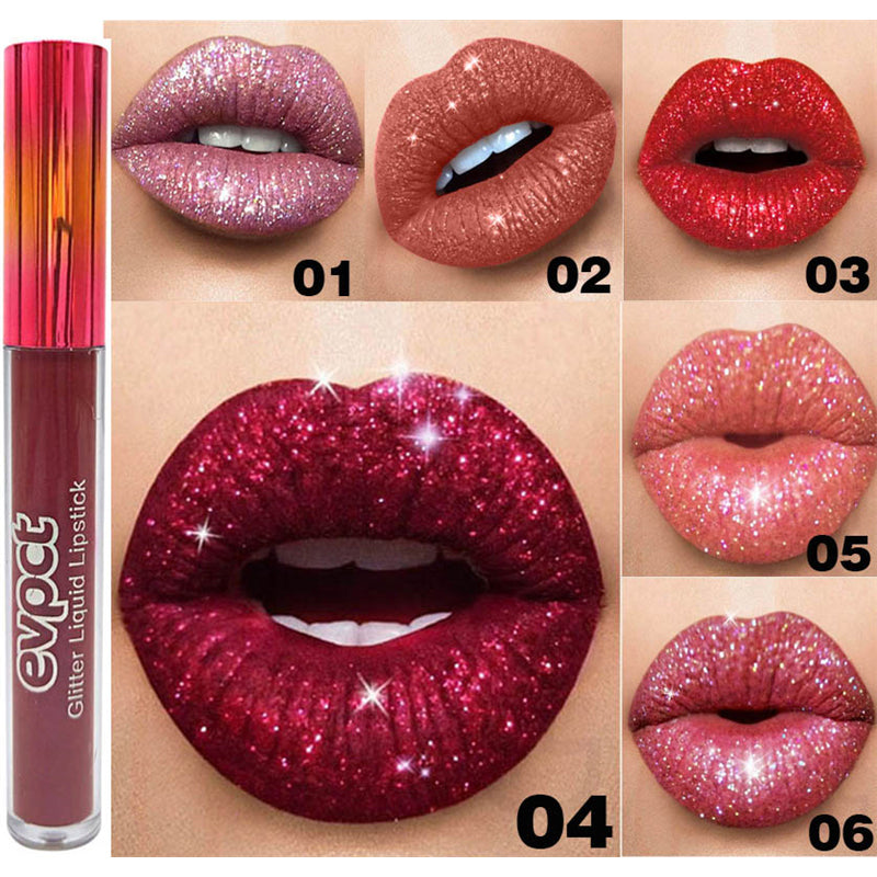 Elegant 15-Shade Glitter Lipstick Ensemble