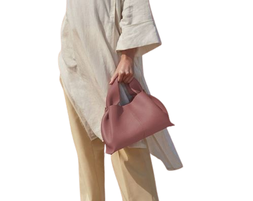 Polene Elegance Leather Shoulder Bag